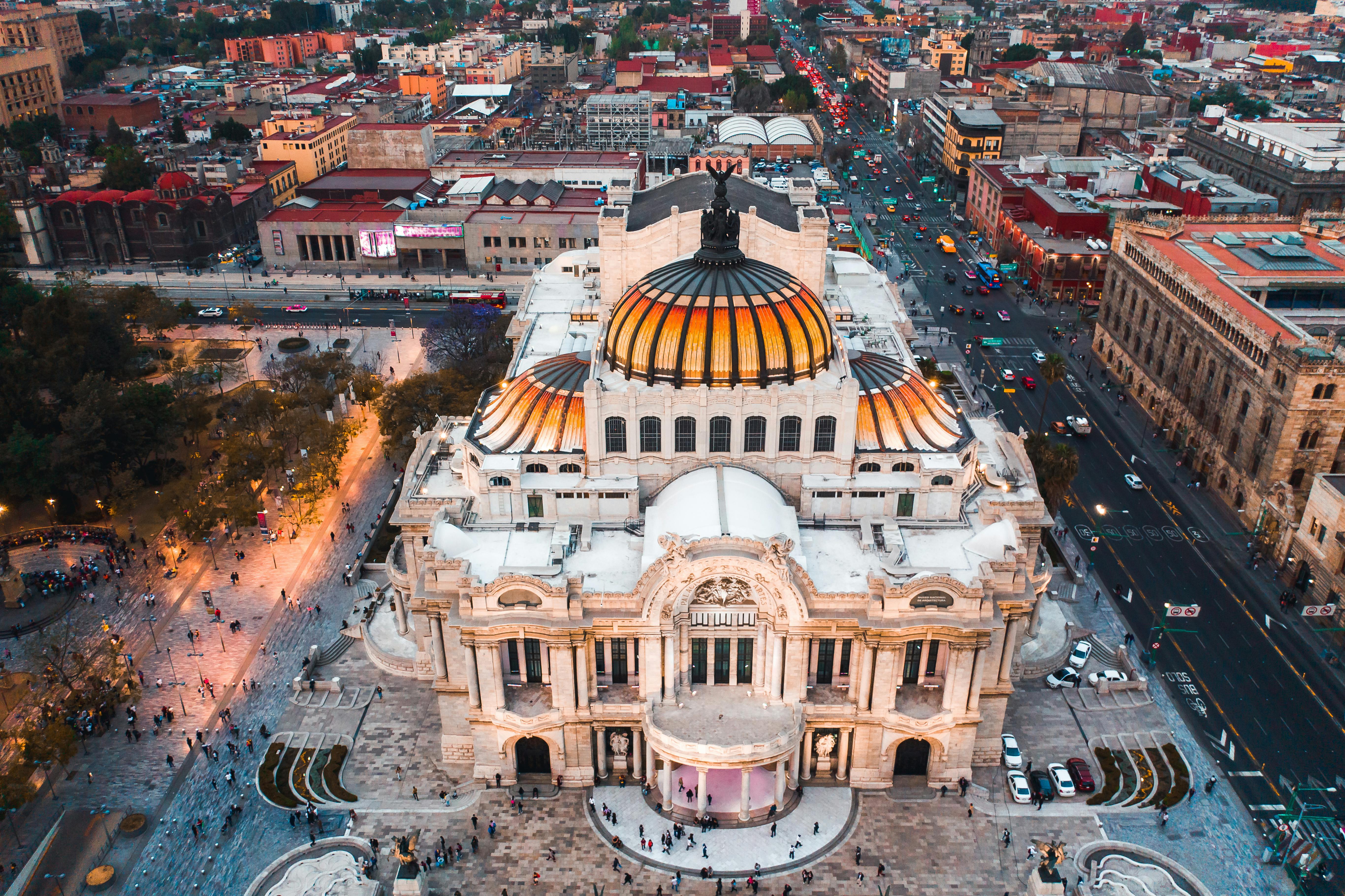 Travel destinations in Mexico, beaches, ruins, cityscapes
